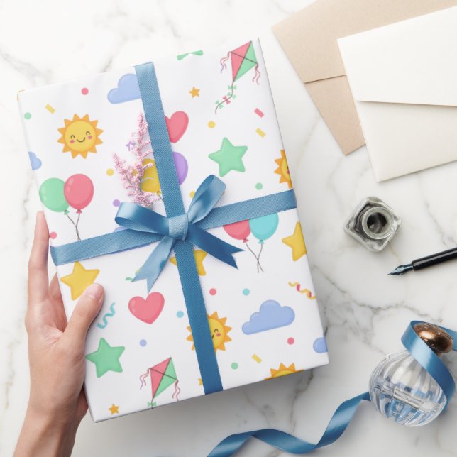 World Children’s Day Wrapping Paper Geschenkpapier (Schenken)