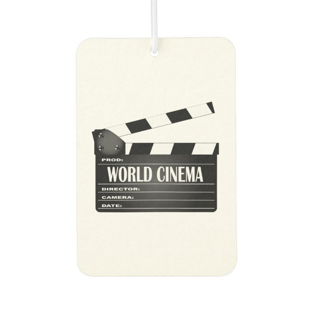 World Cinema Movie Clapperboard Autolufterfrischer (Vorderseite)