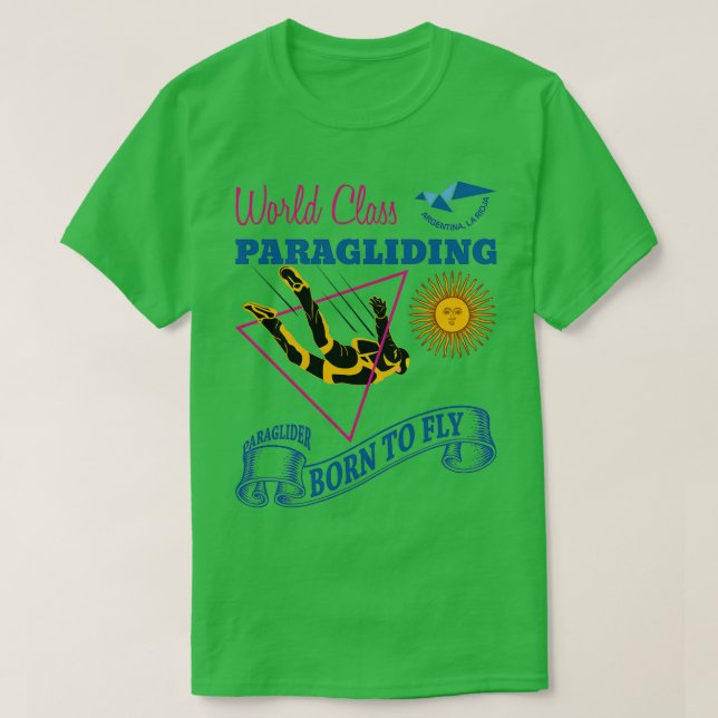 World Class Paragliding Argentina La Rioja T-Shirt (Design vorne)