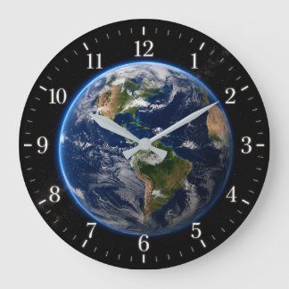 World Clock – 2026 Version Große Wanduhr