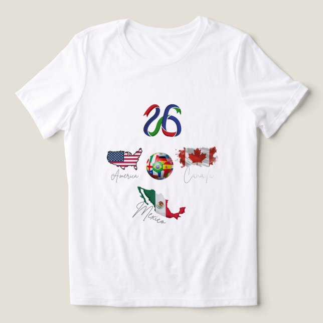  World Cup 2026 Shirt • Family matching shirt, (Design Vorderseite)