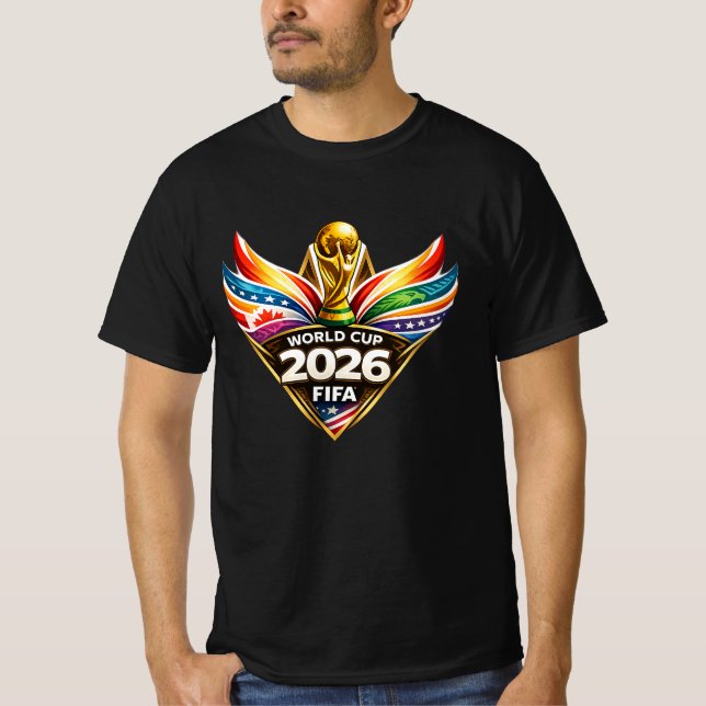 World Cup Football, Soccer Fan Art T-Shirt (Vorderseite)