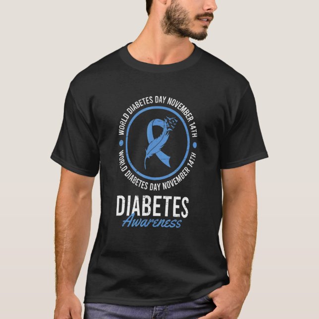 World Diabetes Day November Disease Awareness Insu T-Shirt (Vorderseite)