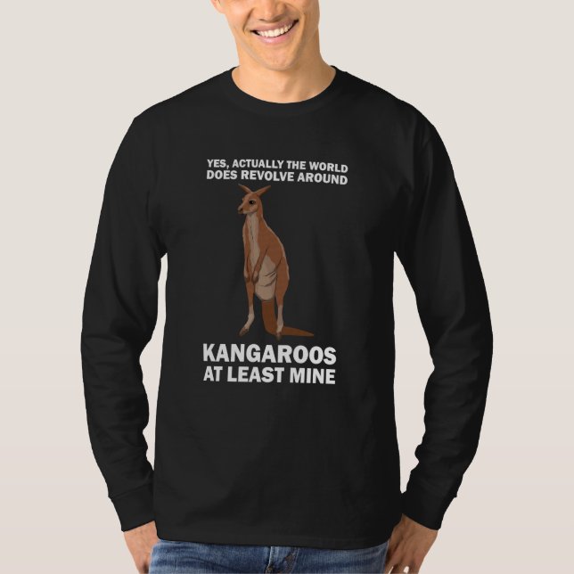 world does revolve around kangaroos kangaroo T-Shirt (Vorderseite)