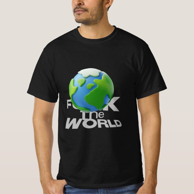 World Domination in Progress 🌍 T-Shirt (Vorderseite)