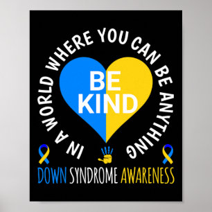 World-Down-Syndrom Day Be-Down-Syndrom im Krieg Poster