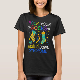 World Down Syndrom Day Funny Rock Your Socks Awar T-Shirt