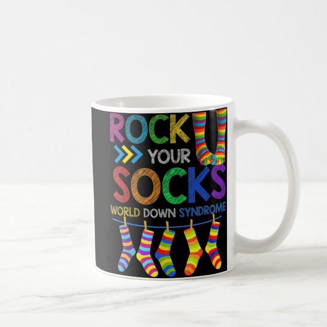 World Down Syndrom Day Rock Your Socks Awareness Kaffeetasse (Rechts)