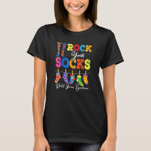 World Down Syndrom Day Rock Your Socks Awareness T-Shirt