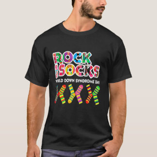World Down Syndrom Day Rock Your Socks Awareness T-Shirt