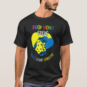 World Down Syndrom Day Rock Your Socks Awareness T-Shirt