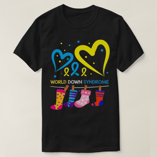 World Down Syndrom WDSD 21 März Day T-Shirt (Design vorne)