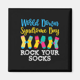 World Down Syndrome Awareness Day Rock Your Socks Magnet
