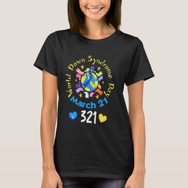 World Down Syndrome Day Awareness 321 Rock Your So T-Shirt (Vorderseite)
