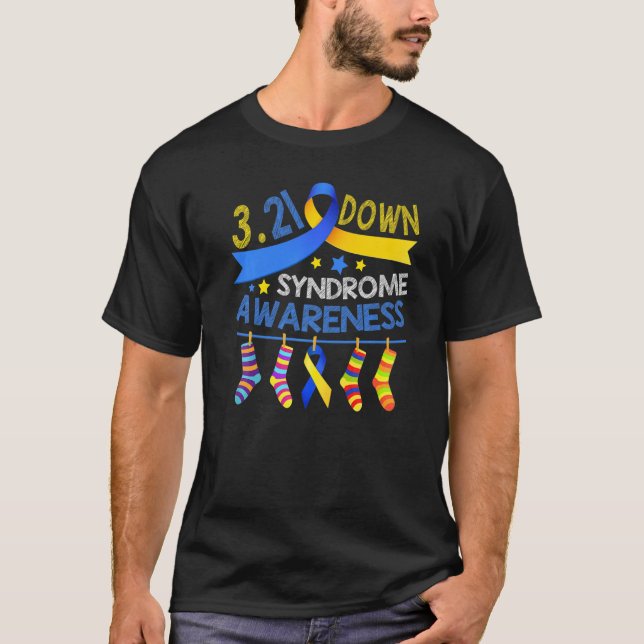 World Down Syndrome Day Awareness Ribbon T-Shirt S (Vorderseite)