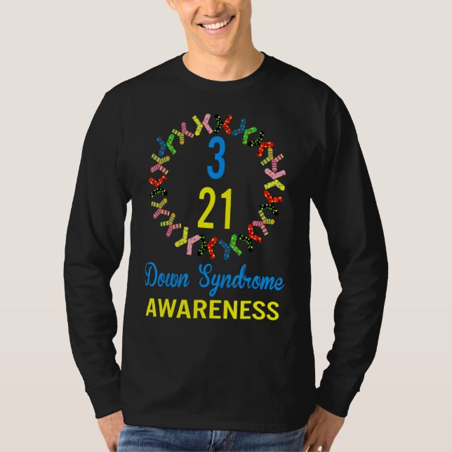 World Down Syndrome Day Awareness Socks 21 März 3 T-Shirt (Vorderseite)