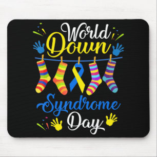 World Down Syndrome Day Awareness Socks 21 März Mousepad
