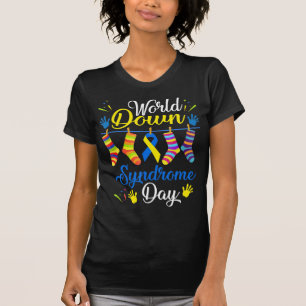 World Down Syndrome Day Awareness Socks 21 März T-Shirt