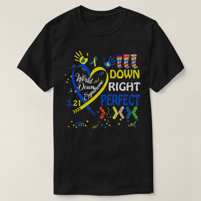 World Down Syndrome Day Awareness Socks T 21 Marc T-Shirt (Design vorne)
