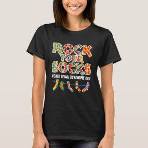 World Down Syndrome Day Rock Your Socks Awareness  T-Shirt