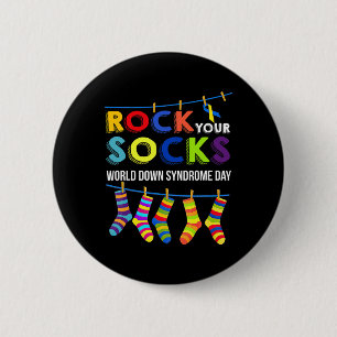 World Down Syndrome Day Your Socks Awareness Button