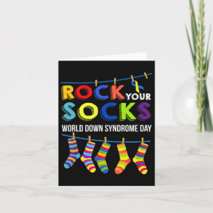 World Down Syndrome Day Your Socks Awareness Karte