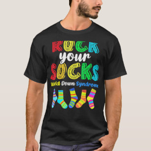 World Down Syndrome Rock Your Socks Awareness Ds T-Shirt