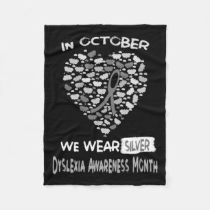 World Dyslexa Awareness Month We Weber Silver in O Fleecedecke