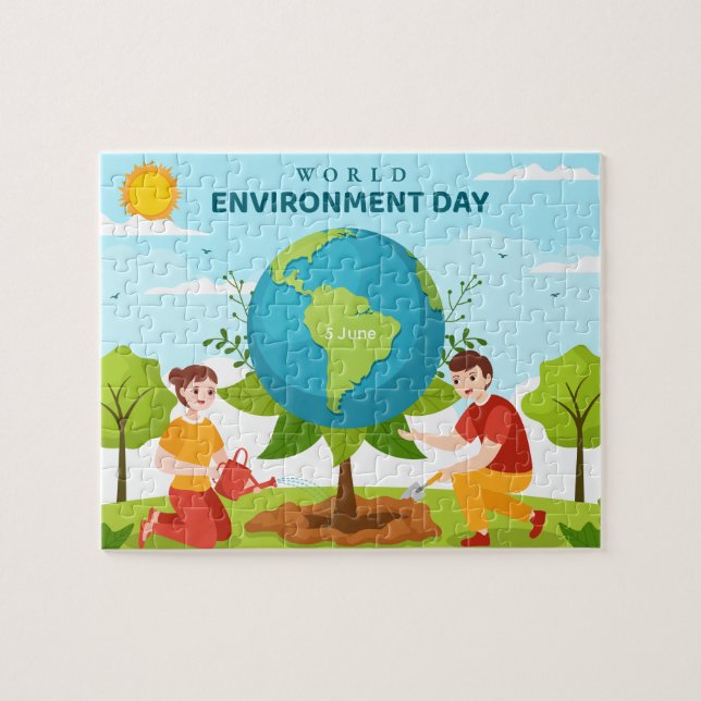 World Environment Day Tree Planting Puzzle (Horizontal)