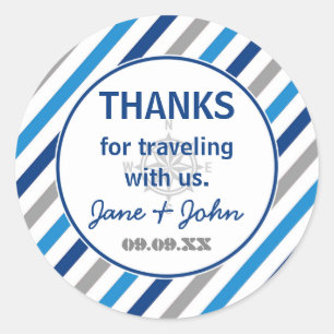 World erwartet Baby Shower Dankeschön Sticker