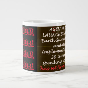 World Events the planet words and design Jumbo-Tasse
