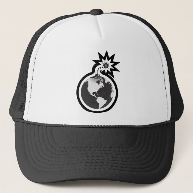 World Explosion Logo Trucker Hat Truckerkappe (Vorderseite)