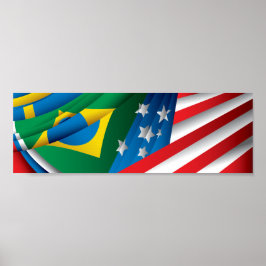World Flags Poster, USA, Brasilien und mehr Poster