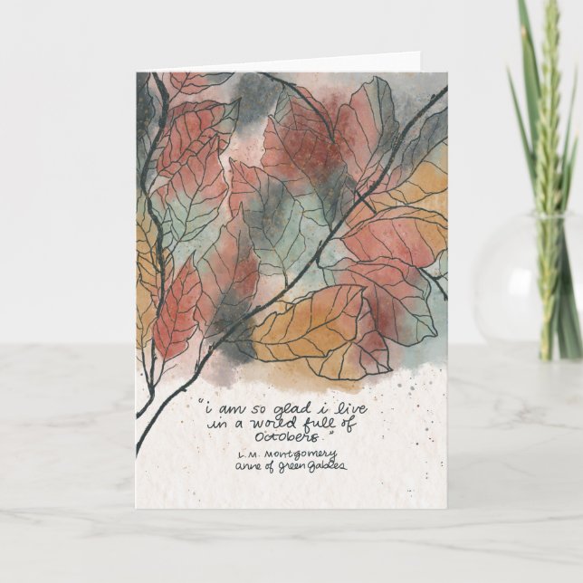 World Full of Octobers, Anne of Green Gables Karte (Vorderseite)