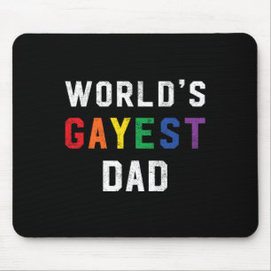 World Gayest Vater Niedlich Gay Pride Lgbt Vathers Mousepad