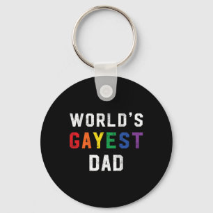 World Gayest Vater Niedlich Gay Pride Lgbt Vathers Schlüsselanhänger