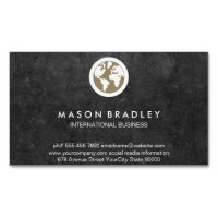 World Globe Icon / Slate