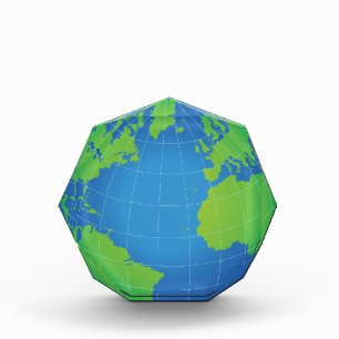 World Globe Map Fotoblock