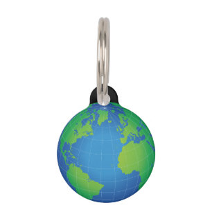 World Globe Map Haustiermarke