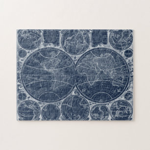 World Globes Blueprint Puzzle