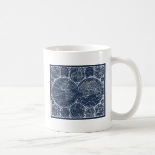 World Globes Blueprint Tasse