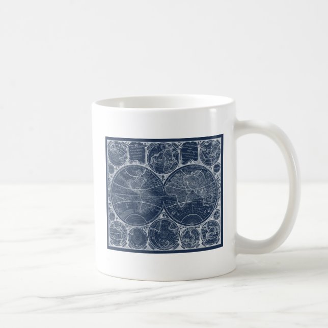 World Globes Blueprint Tasse (Rechts)