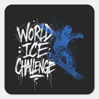 World Ice Challenge Quadratischer Aufkleber