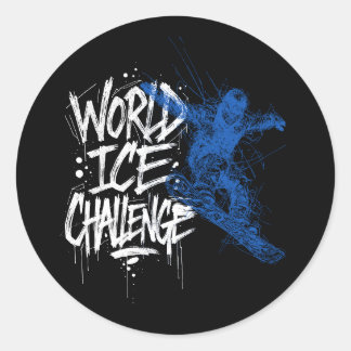 World Ice Challenge Runder Aufkleber