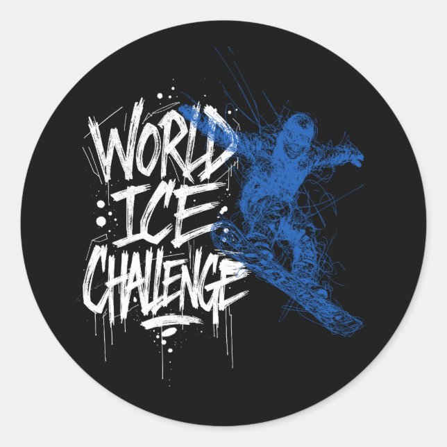 World Ice Challenge Runder Aufkleber (Vorderseite)