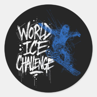 World Ice Challenge Runder Aufkleber