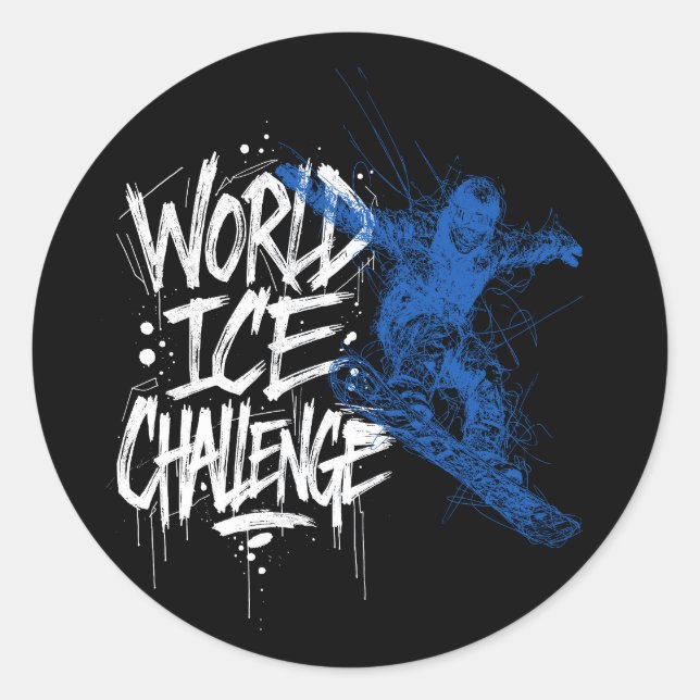World Ice Challenge Runder Aufkleber (Vorderseite)