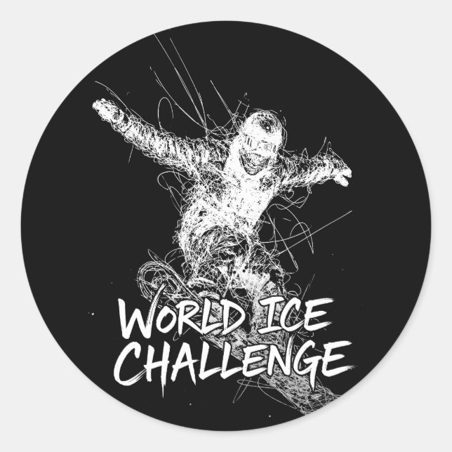 World Ice Challenge Runder Aufkleber (Vorderseite)