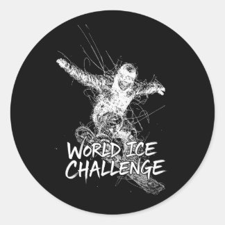 World Ice Challenge Runder Aufkleber
