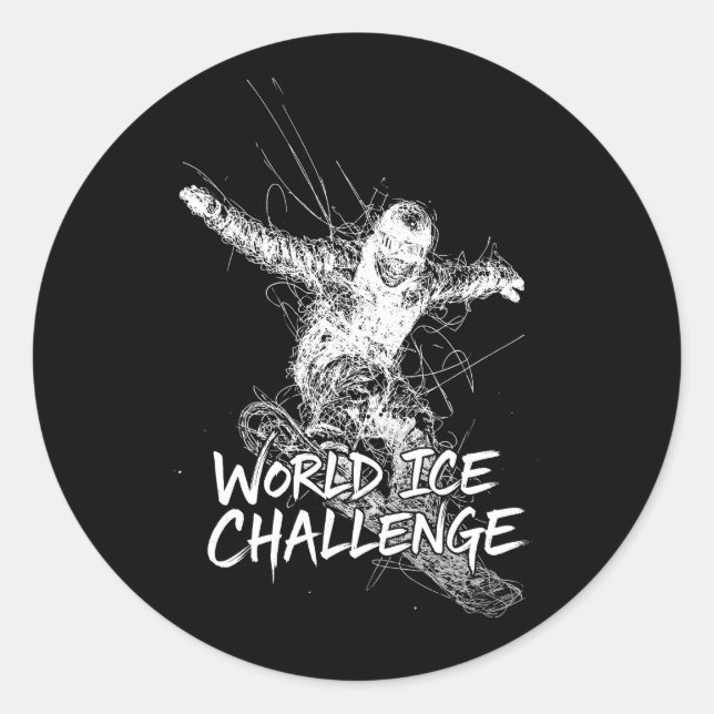 World Ice Challenge Runder Aufkleber (Vorderseite)